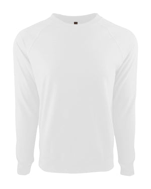 Unisex Laguna French Terry Raglan Sweatshirt - White