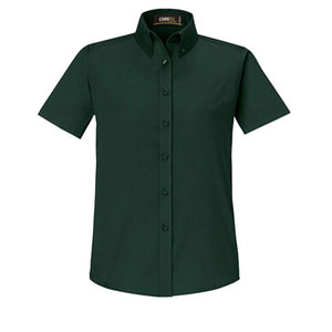 Core365 Origin Short Sleeve Twill Shirt - Women AC78194 (Forest Green)