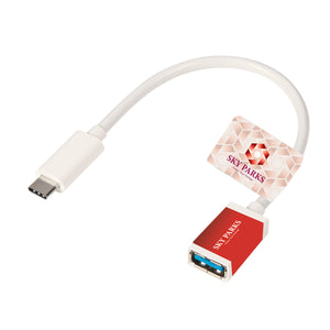 USB Type C Adapter Cord - White