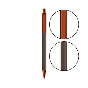 Espresso BIC® Clic Stic® Pen - Espresso With Metallic Orange