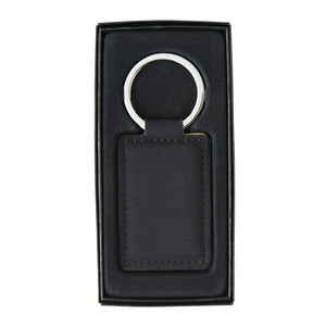 Leatherette Executive Key Tag - Black