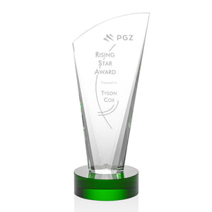 Brampton Award 12.5" - Clear - Green