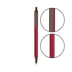 Metallic Red BIC® Clic Stic® Pen - Metallic Red With Espresso