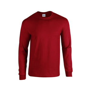 Gildan Adult Heavy Cotton™ Long-Sleeve T-Shirt - Cardinal Red