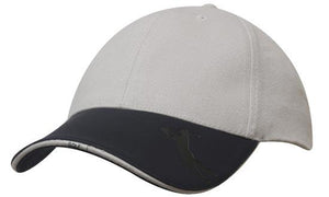 6 Panel BHC Golf Cap Embossed Peak - Custom Embroidered -