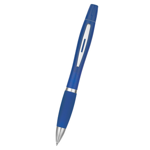 Twin-Write Pen With Highlighter (Translucent Blue)