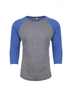 Next Level Apparel Unisex Triblend Three-Quarter Sleeve Raglan