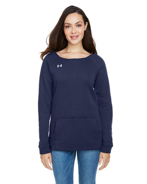 Under Armour Ladies' Hustle Fleece Crewneck  Sweatshirt