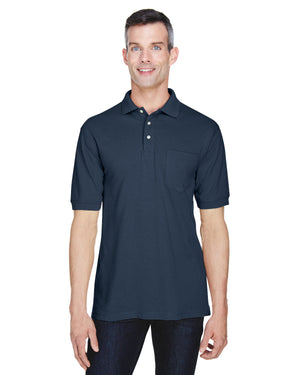 Men's Easy Blend™ Polo with Pocket - Navy