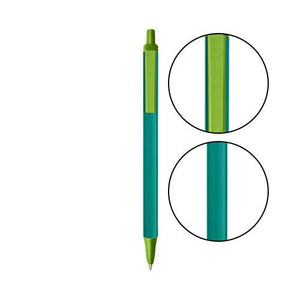 Teal BIC® Clic Stic® Pen - Teal With Metallic Green