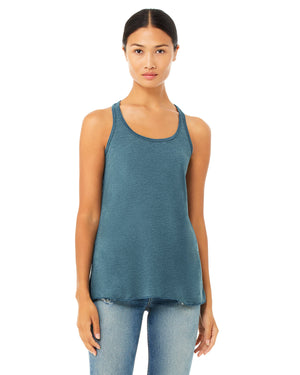 Ladies' Flowy Racerback Tank - Hthr Deep Teal