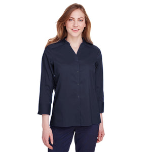 Devon & Jones Ladies' Crown  Collection® Stretch Broadcloth 3/4 Sleeve Blouse