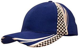 6 Panel Checks & Embroidery Cap - Custom Embroidered -