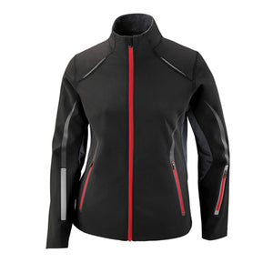 North End Ladies' Pursuit Three-Layer Light Bonded Hybrid Soft Shell Jacket with Laser Perforation