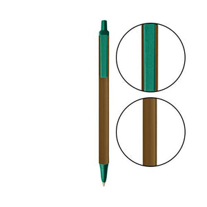 Metallic Brown BIC® Clic Stic® Pen - Metallic Brown With Forest Green