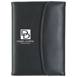 Leather Look 5" x 7" Portfolio - Black