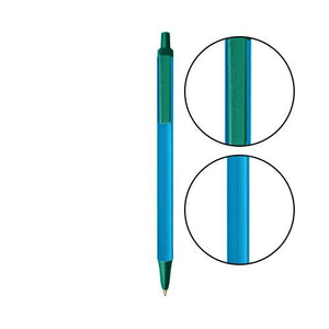 Blue BIC® Clic Stic® Pen - Blue With Forest Green