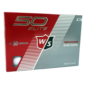 W/S Fifty Elite Golf Balls (12 Pack) - White