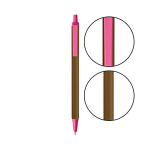 Metallic Brown BIC® Clic Stic® Pen - Metallic Brown With Pink