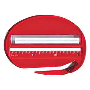 3-In-1 Letter Opener - Translucent Red