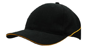 6 Panel BHC Cap Sandwich & Crown Piping - Custom Embroidered -