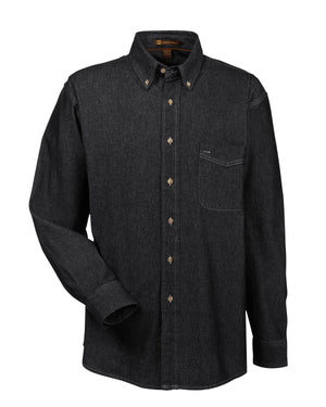 Harriton Men's Tall Long-Sleeve Denim Shirt