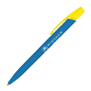 BIC® Media Clic™ Pen - Light Blue With Yellow