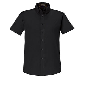 Core365 Origin Short Sleeve Twill Shirt - Women - Black