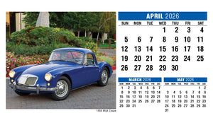 Classic Cars 2026 Promotional Desk Calendar