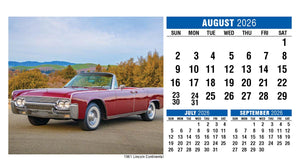 Classic Cars 2026 Promotional Desk Calendar