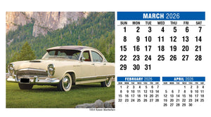 Classic Cars 2026 Promotional Desk Calendar