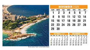 Sun, Sand & Surf 2026 Promotional Desk Calendar