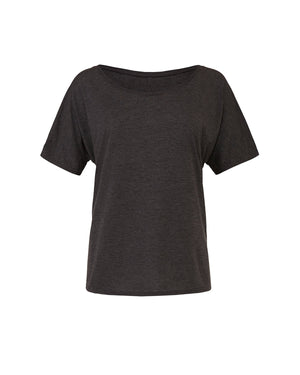 Ladies' Slouchy T-Shirt - Dark Gry Heather