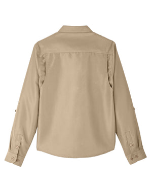 Harriton Ladies' Key West Long-Sleeve Performance Staff Shirt