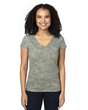 Threadfast Ladies' Ultimate CVC V-Neck T-Shirt