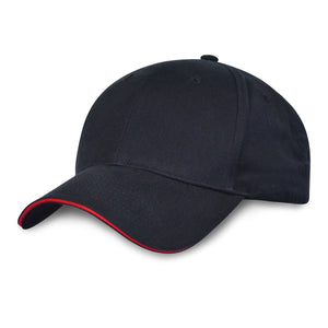 Constructed Mid Weight Brushed Cotton Twill Sandwich Cap