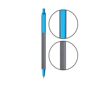 Silver BIC® Clic Stic® Pen - Silver With Blue