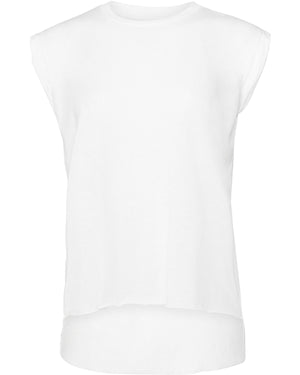 Bella + Canvas Ladies' Flowy Muscle T-Shirt with Rolled Cuff