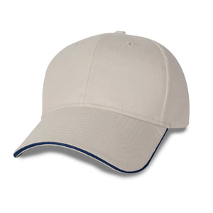 Constructed Mid Weight Brushed Cotton Twill Sandwich Cap