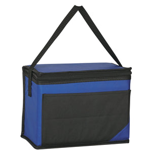 Non-Woven Chow Time Kooler Bag - Black With Royal