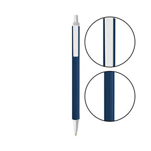 Metallic Dark Blue BIC® Clic Stic® Pen - Metallic Dark Blue With White