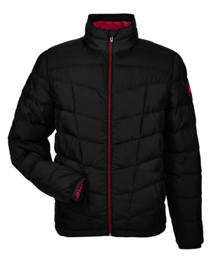 Men's Pelmo Insulated Puffer Jacket - Black/Red