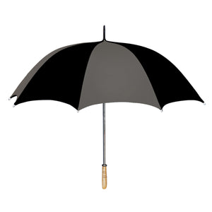 60" Arc Golf Umbrella - Pewter With Black