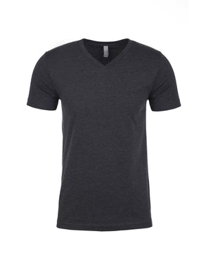 Men's CVC V-Neck T-Shirt - Charcoal