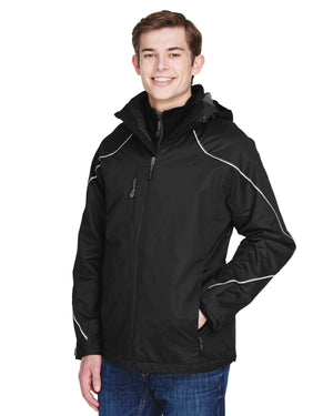 North End Men's Tall Angle 3-in-1 Jacket with Bonded Fleece Liner