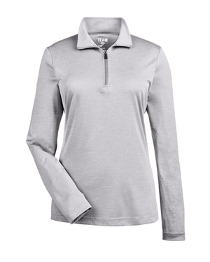 Team 365 Ladies' Zone Sonic Heather Performance Quarter-Zip