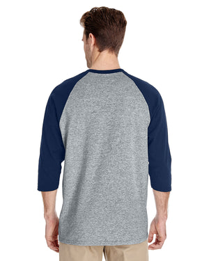 Gildan Adult Heavy Cotton™ Three-Quarter Raglan Sleeve T-Shirt