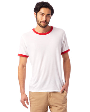 Unisex Keeper Ringer T-Shirt - White/Red