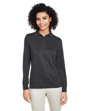 Harriton Ladies' Advantage Snag Protection Plus IL Long Sleeve Polo