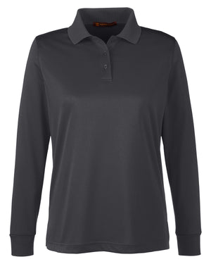 Harriton Ladies' Advantage Snag Protection Plus IL Long Sleeve Polo